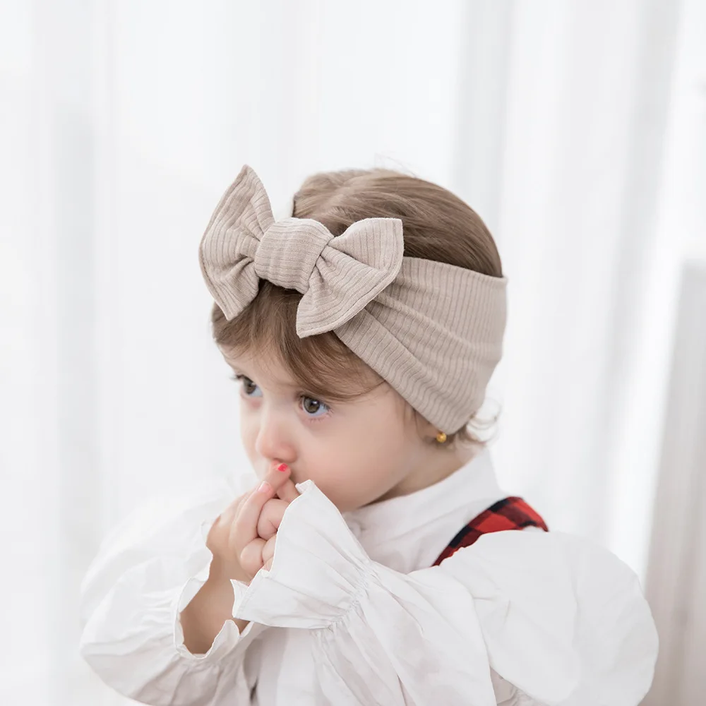 Newborn Baby Elastic Nylon Hairband Solid Dyed Soft Bottom Stripe Hair Band Hair Jewelry Knitted Wide Bow baby Headband
Newborn Baby Elastic Nylon Hairband Solid Dyed Soft Bottom Stripe Hair Band Hair Jewelry Knitted Wide Bow baby Headband
