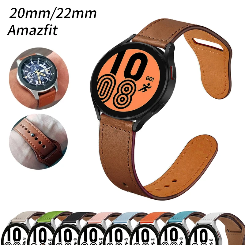 20mm 22mm Leather Band For Samsung Galaxy watch 4/Classic 44mm Active 2 strap bracelet Huawei GT/2/Pro Galaxy 3 45mm/42mm/46mm
20mm 22mm Leather Band For Samsung Galaxy watch 4/Classic 44mm Active 2 strap bracelet Huawei GT/2/Pro Galaxy 3 45mm/42mm/46mm