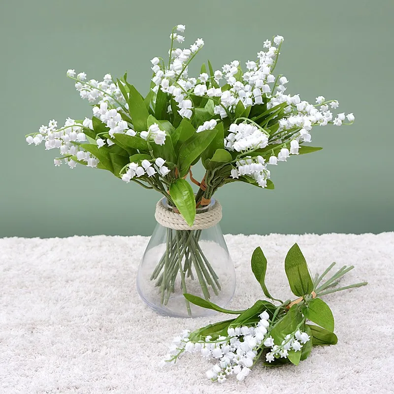 Lily Of The Valley Flower Creative Artificial Flower Home Ornaments Realistic Faux Flower For Wedding Party Festival Decoration
Lily Of The Valley Flower Creative Artificial Flower Home Ornaments Realistic Faux Flower For Wedding Party Festival Decoration
