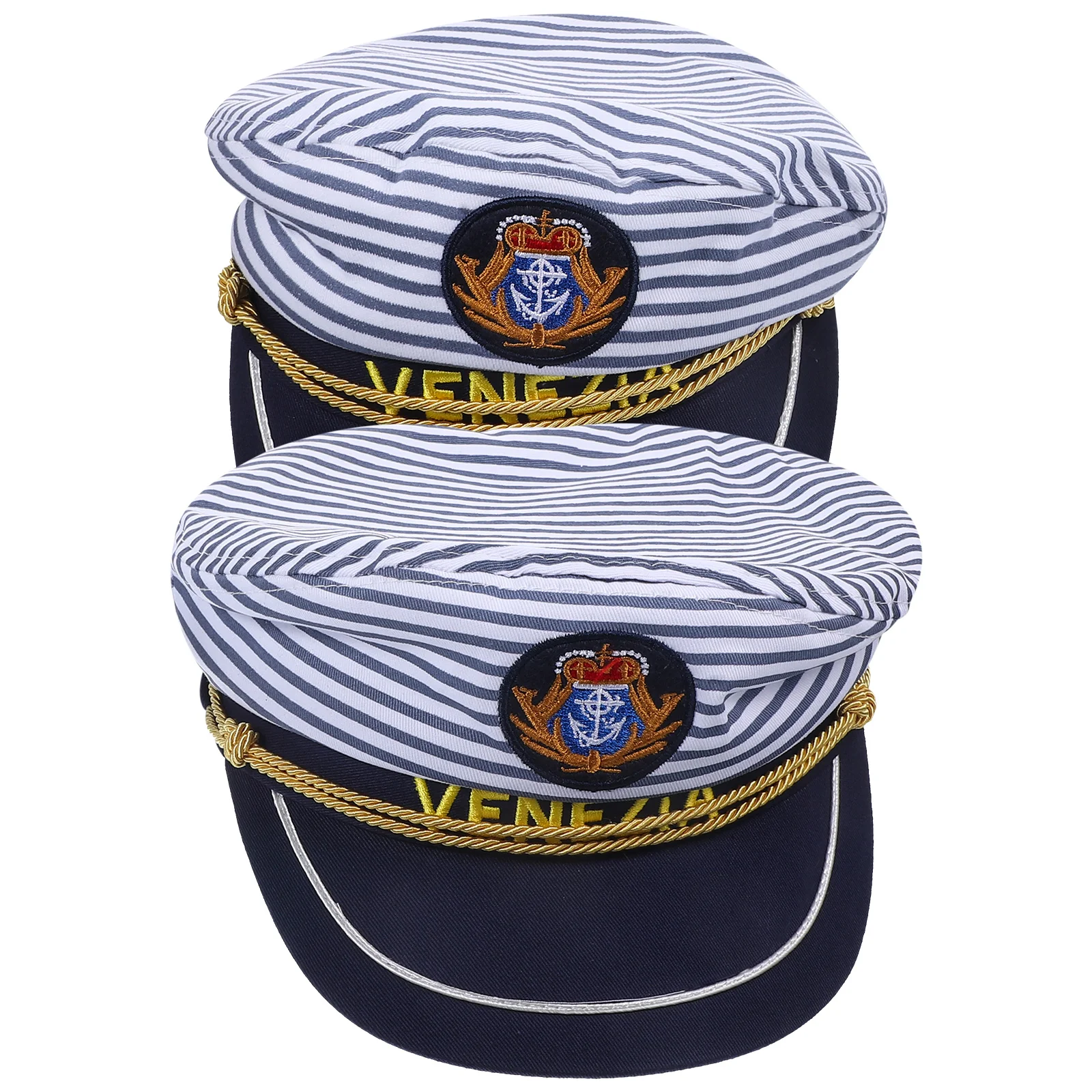 2 Pcs Captain Hat Men Marine Boat Gifts Caps Boating Sailor Hats Boaters Captains Blue Strips
2 Pcs Captain Hat Men Marine Boat Gifts Caps Boating Sailor Hats Boaters Captains Blue Strips