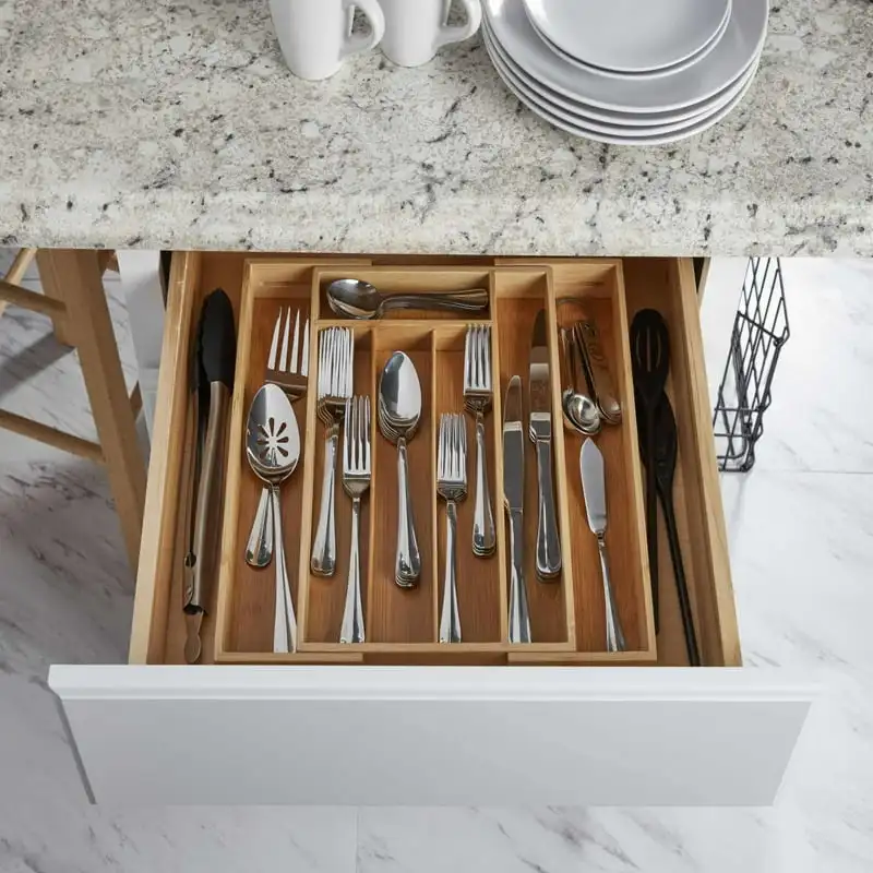 Bamboo Flatware Drawer Organizer Kitchen organizer Food storage bag Ziplock bags Dice tray Kitchen accessories Storage organizer
Bamboo Flatware Drawer Organizer Kitchen organizer Food storage bag Ziplock bags Dice tray Kitchen accessories Storage organizer