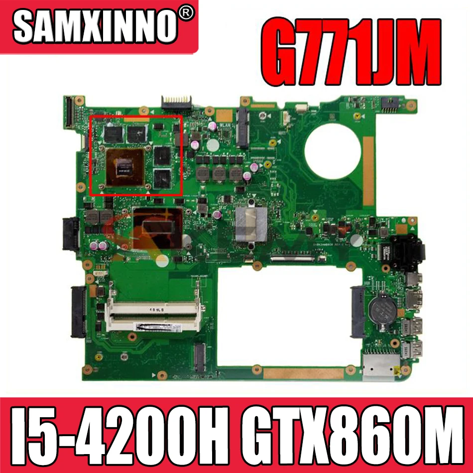 G771JM Motherboard for Asus G771J G771JW G771JY W/ I5-4200H GTX860M Mainboard fully tested EDP
G771JM Motherboard for Asus G771J G771JW G771JY W/ I5-4200H GTX860M Mainboard fully tested EDP