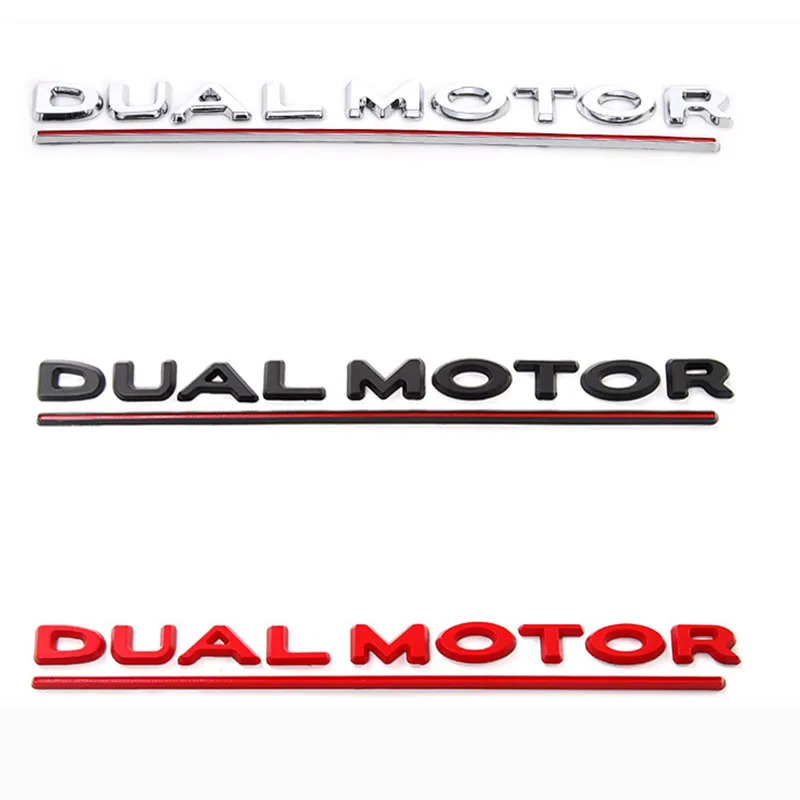 DUAL MOTOR Underlined Letters Emblem Accessories Decals 3D Emblems For Tesla Model 3 tail logo Auto Styling Fender Badge Model3
DUAL MOTOR Underlined Letters Emblem Accessories Decals 3D Emblems For Tesla Model 3 tail logo Auto Styling Fender Badge Model3