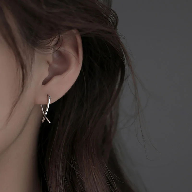 High Quality Statement Fish Shaped Hoop Earrings for Women Minimalist Metal Cross Pendientes Geometric Studs Earrings Brincos
High Quality Statement Fish Shaped Hoop Earrings for Women Minimalist Metal Cross Pendientes Geometric Studs Earrings Brincos