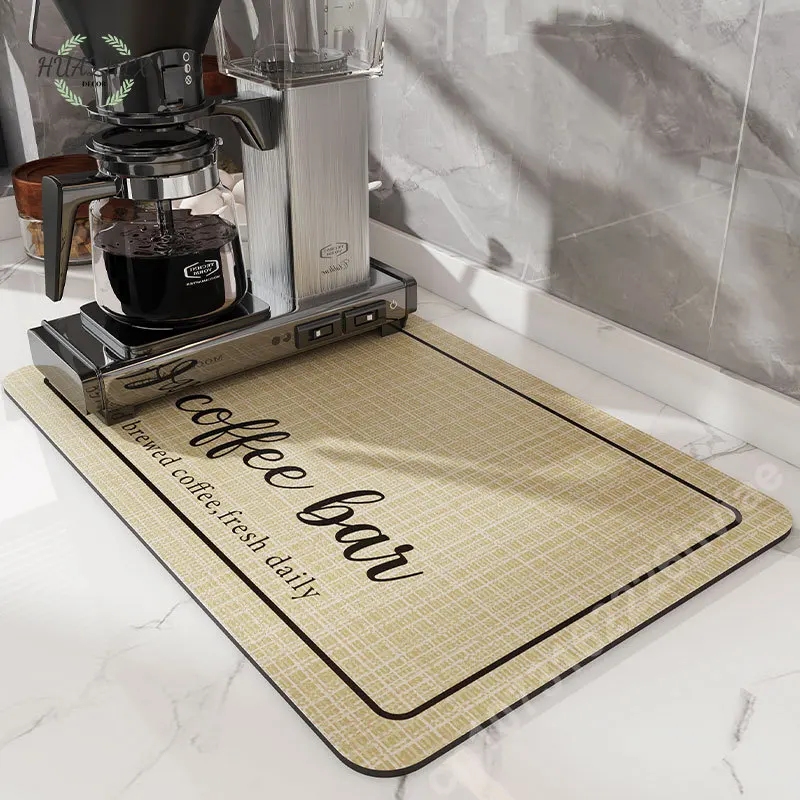 Absorbent Coffee Drain Mat Draining Cafe Dish Drying Mats Dry Bathroom Tableware Kitchen Living Room Dining Table Decoration
Absorbent Coffee Drain Mat Draining Cafe Dish Drying Mats Dry Bathroom Tableware Kitchen Living Room Dining Table Decoration