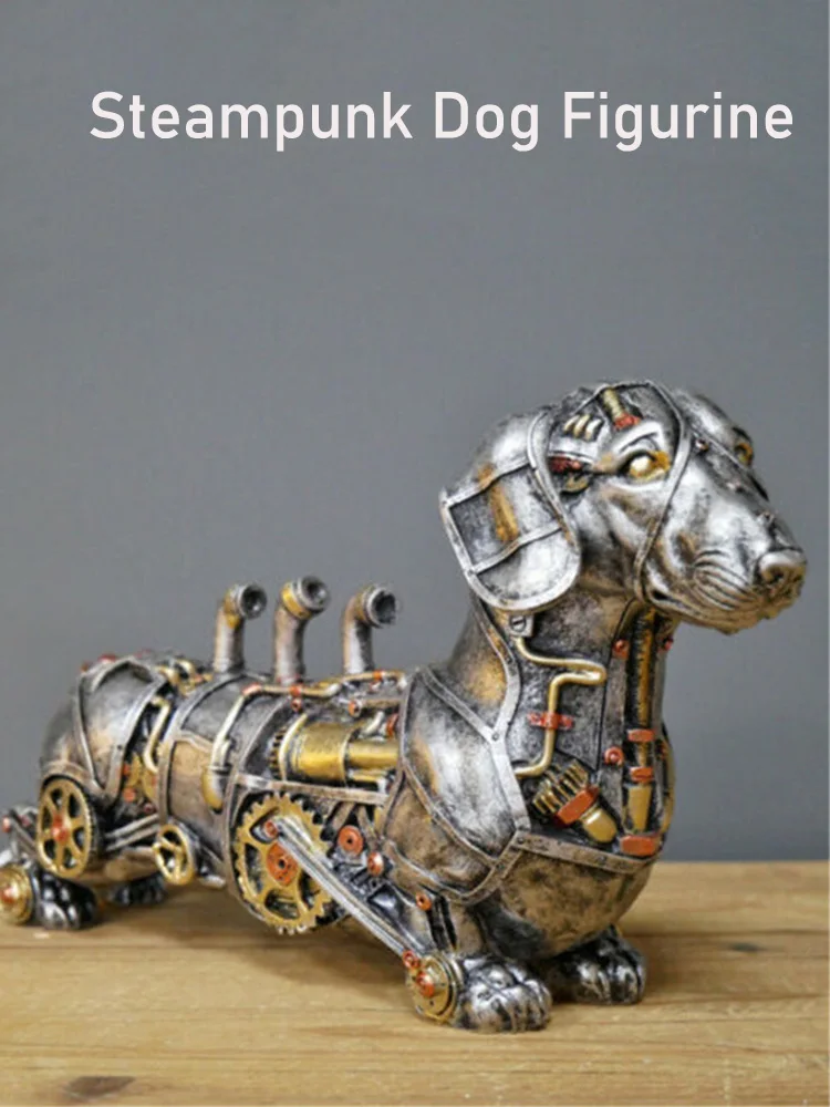 Steampunk Dog Figurine Wolf Ornaments Bulldog Miniatures Animal Sculpture Crafts Statue Home Office Desktop Decor Birthday Gifts
Steampunk Dog Figurine Wolf Ornaments Bulldog Miniatures Animal Sculpture Crafts Statue Home Office Desktop Decor Birthday Gifts