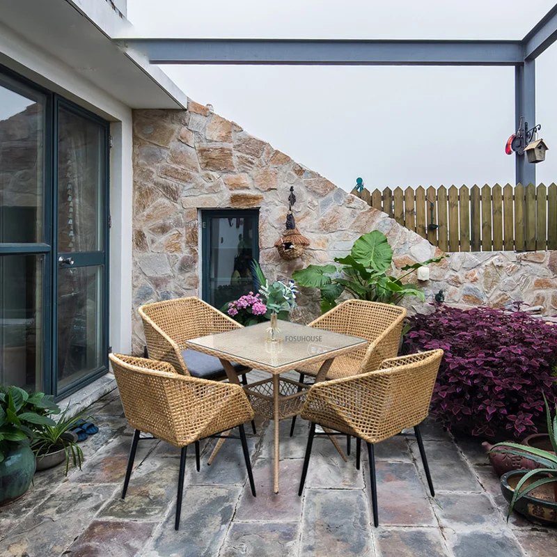 Nordic Rattan Chair Balcony Garden Courtyard Wicker Chair Outdoor Furniture Beach Chair Hotel Dining Chairs Home Lounge Armchair
Nordic Rattan Chair Balcony Garden Courtyard Wicker Chair Outdoor Furniture Beach Chair Hotel Dining Chairs Home Lounge Armchair