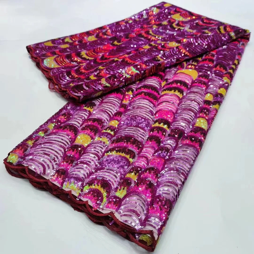 High Quality Riche 2022Latest Fish scale pattern Elegant African Tulle Sequins Lace Fabric For Wedding Party Dress KK218_E 
High Quality Riche 2022Latest Fish scale pattern Elegant African Tulle Sequins Lace Fabric For Wedding Party Dress KK218_E