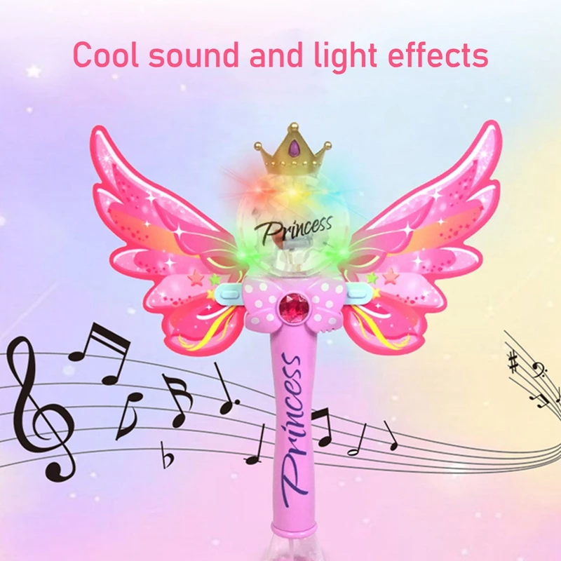 Pink Magic Wand Bubble Machine Automatic Bubble Blower Electric Music Lighting Soap Bubble Gun Toy For Children Gift
Pink Magic Wand Bubble Machine Automatic Bubble Blower Electric Music Lighting Soap Bubble Gun Toy For Children Gift