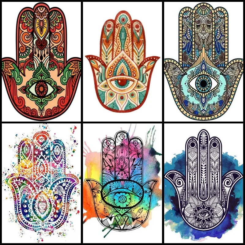 DIY Hamsa Hand of Fatima 5D Diamond Painting Embroidery Full Drill Mosaic Wall Art Gift for Meditation Yoga or Zen Enthusiasts
DIY Hamsa Hand of Fatima 5D Diamond Painting Embroidery Full Drill Mosaic Wall Art Gift for Meditation Yoga or Zen Enthusiasts