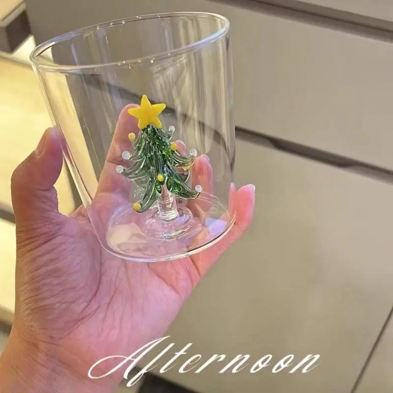 Creative Hand Blown Glass Cup with Beautiful 3D Christmas Tree Rose Durable Glass Mug Creative Wine Glasses Ideal Gift
Creative Hand Blown Glass Cup with Beautiful 3D Christmas Tree Rose Durable Glass Mug Creative Wine Glasses Ideal Gift