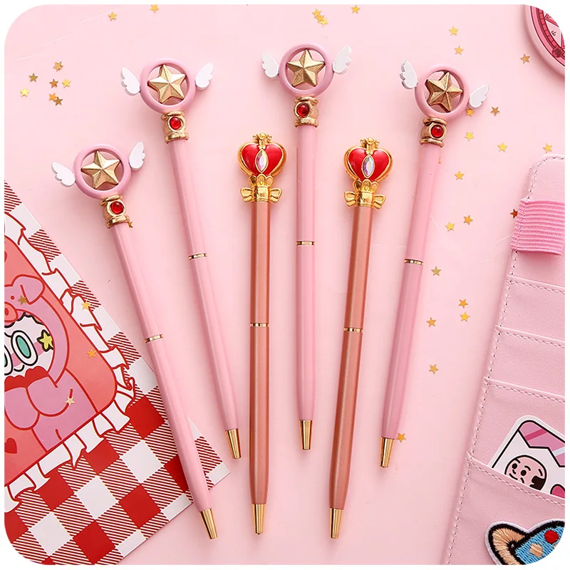 New Japan Anime Sweet Moon Metal Ball Pen Magic Wand Ball-point Pen stationery Collection Cosplay Props Gift
New Japan Anime Sweet Moon Metal Ball Pen Magic Wand Ball-point Pen stationery Collection Cosplay Props Gift