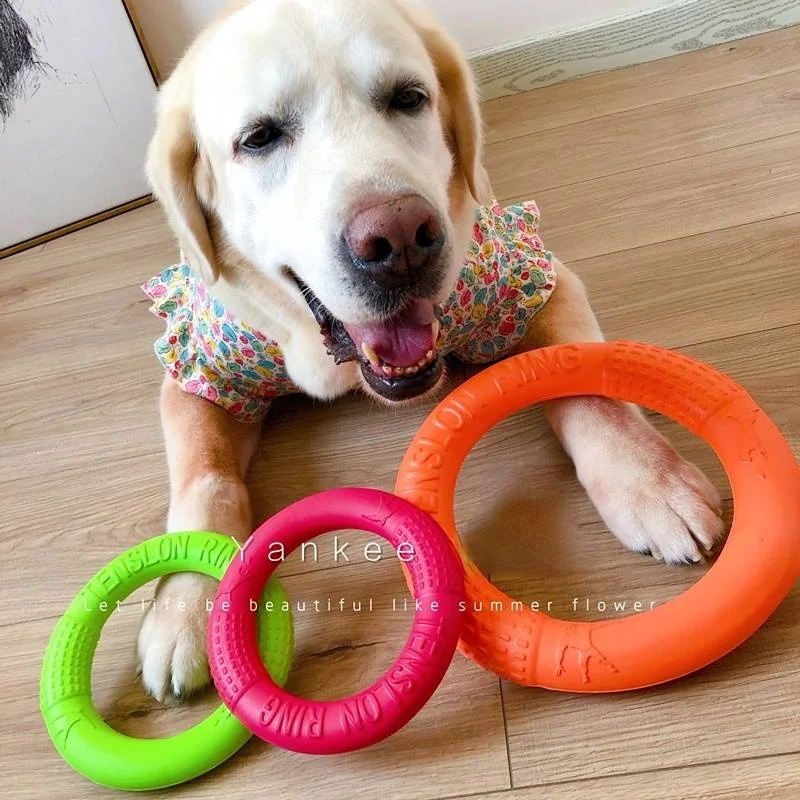 Pet EVA Fly Discs Dog Training Ring Outdoor Interactive Game Puller Resistant Bite Floating Toy Products Motion Products Supply
Pet EVA Fly Discs Dog Training Ring Outdoor Interactive Game Puller Resistant Bite Floating Toy Products Motion Products Supply