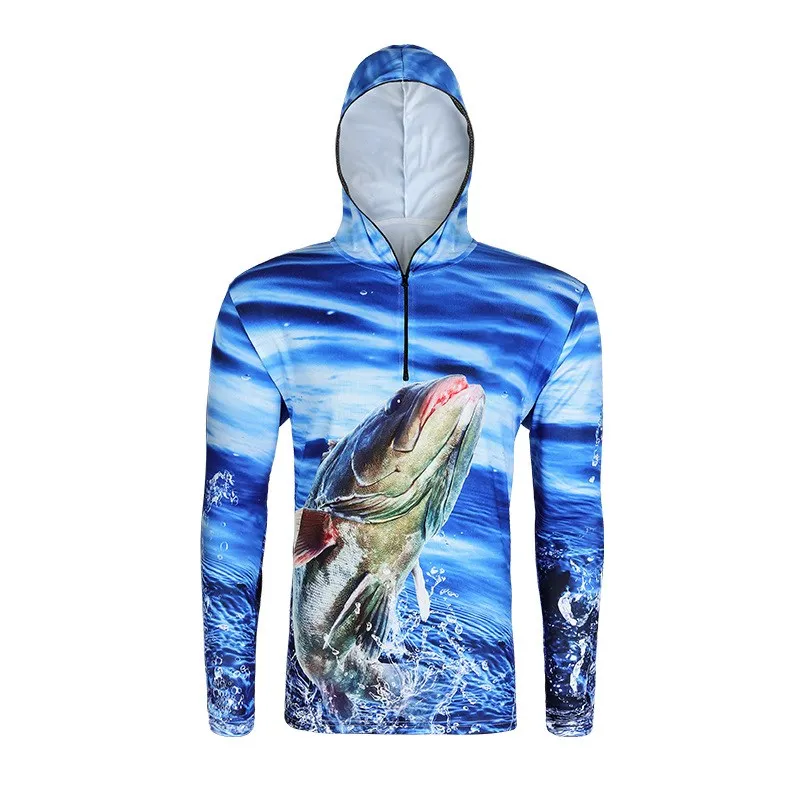 Hooded Fishing Clothing Men Summer Thin Quick Dry Long Sleeve Fishing Shirt Sunscreen Breathable Fishing Clothes Anti Mosquito
Hooded Fishing Clothing Men Summer Thin Quick Dry Long Sleeve Fishing Shirt Sunscreen Breathable Fishing Clothes Anti Mosquito