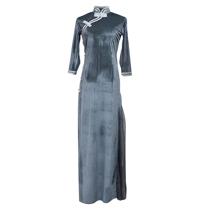 Cheongsam Dancing Dress Female Classical Split the Eternal Wave Dance Drama Morning Fisherman Song Fan Dance Performance
Cheongsam Dancing Dress Female Classical Split the Eternal Wave Dance Drama Morning Fisherman Song Fan Dance Performance