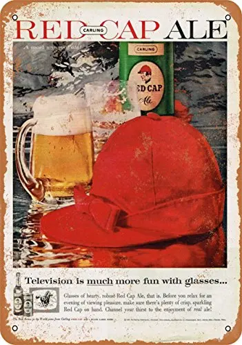 Metal Sign - Carling Red Cap Ale - Vintage Look Wall Decor for Cafe Bar Pub Home Beer Decoration Crafts 
Metal Sign - Carling Red Cap Ale - Vintage Look Wall Decor for Cafe Bar Pub Home Beer Decoration Crafts
