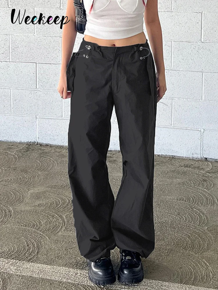 y2k Cargo Pants Drawstring Low Rise Baggy Straight Casual Pants Women Streetwear All-Match Trousers Harajuku 90s Legging
y2k Cargo Pants Drawstring Low Rise Baggy Straight Casual Pants Women Streetwear All-Match Trousers Harajuku 90s Legging