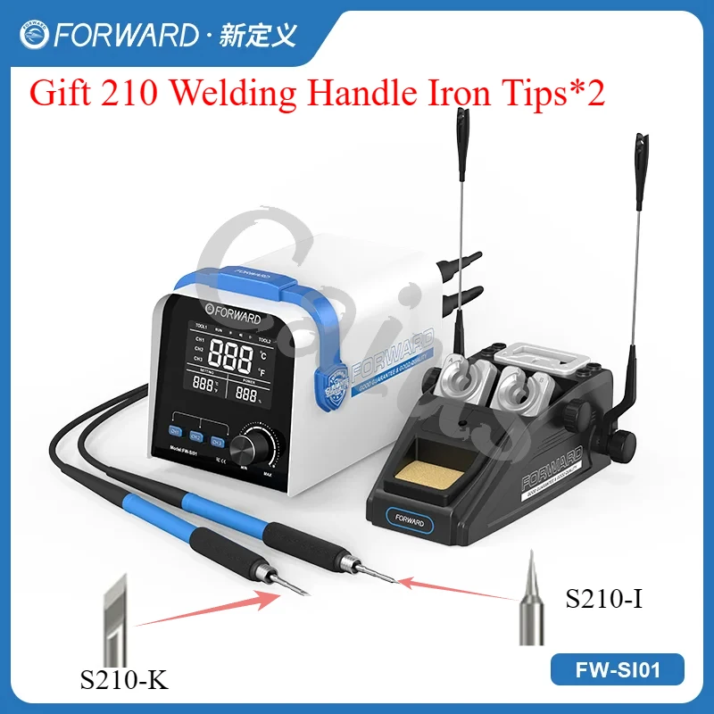 Интеллектуальная двойная сварочная станция Forward FW-SI01 со сварочной ручкой 245 210, набор железных наконечников для телефонов, набор инструментов для ремонта печатных плат BGA
Интеллектуальная двойная сварочная станция Forward FW-SI01 со сварочной ручкой 245 210, набор железных наконечников для телефонов, набор инструментов для ремонта печатных плат BGA