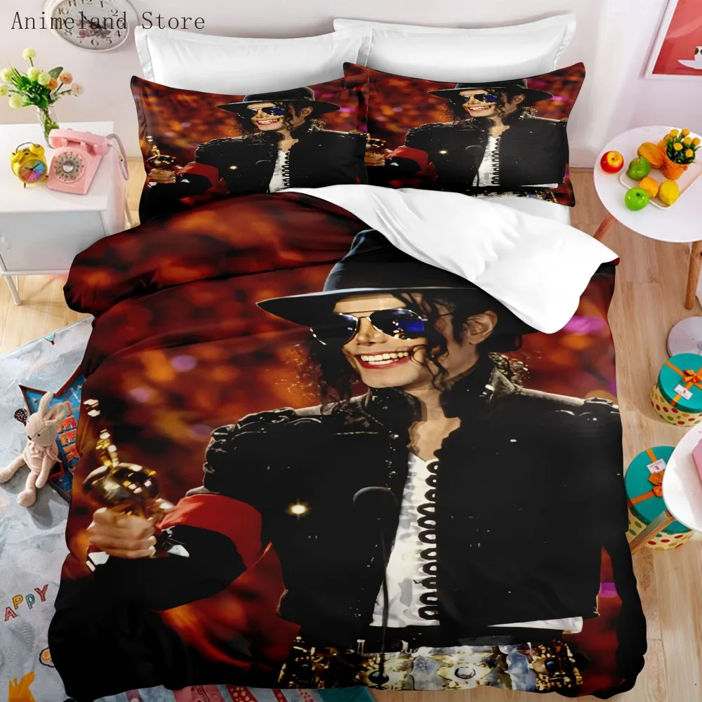 Michael Jackson Bedding Set Handsome Star Duvet Cover Full Queen King Size For Boys Girls Women Fashion Luxury Bedroom Decor
Michael Jackson Bedding Set Handsome Star Duvet Cover Full Queen King Size For Boys Girls Women Fashion Luxury Bedroom Decor