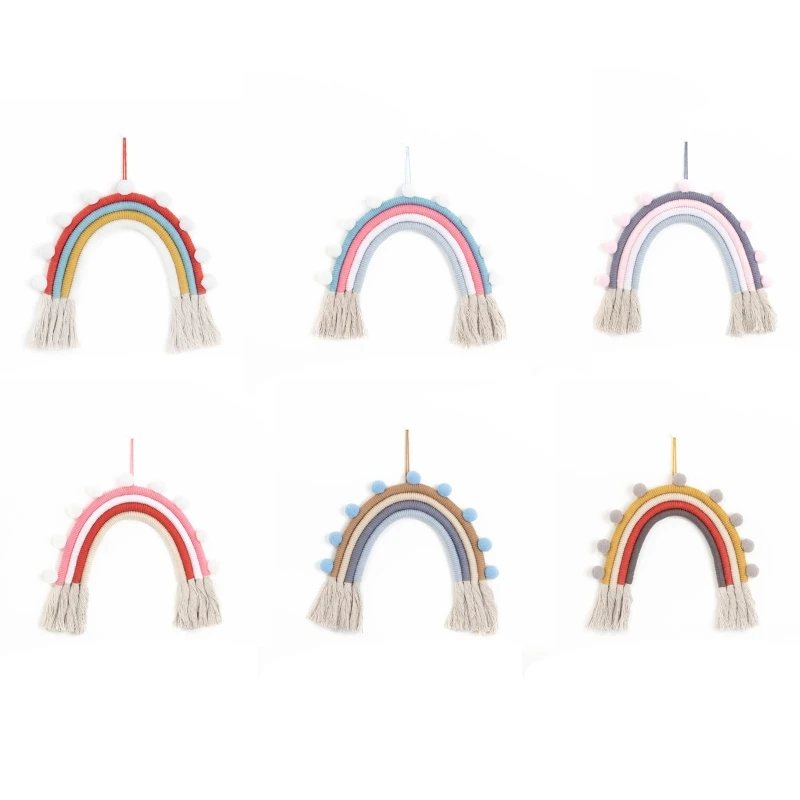 Nordic Woven Tapestry Rainbow Hand Woven Pendant Tassel Decoration Wall Hanging Photo Props Macrame Home Decor
Nordic Woven Tapestry Rainbow Hand Woven Pendant Tassel Decoration Wall Hanging Photo Props Macrame Home Decor