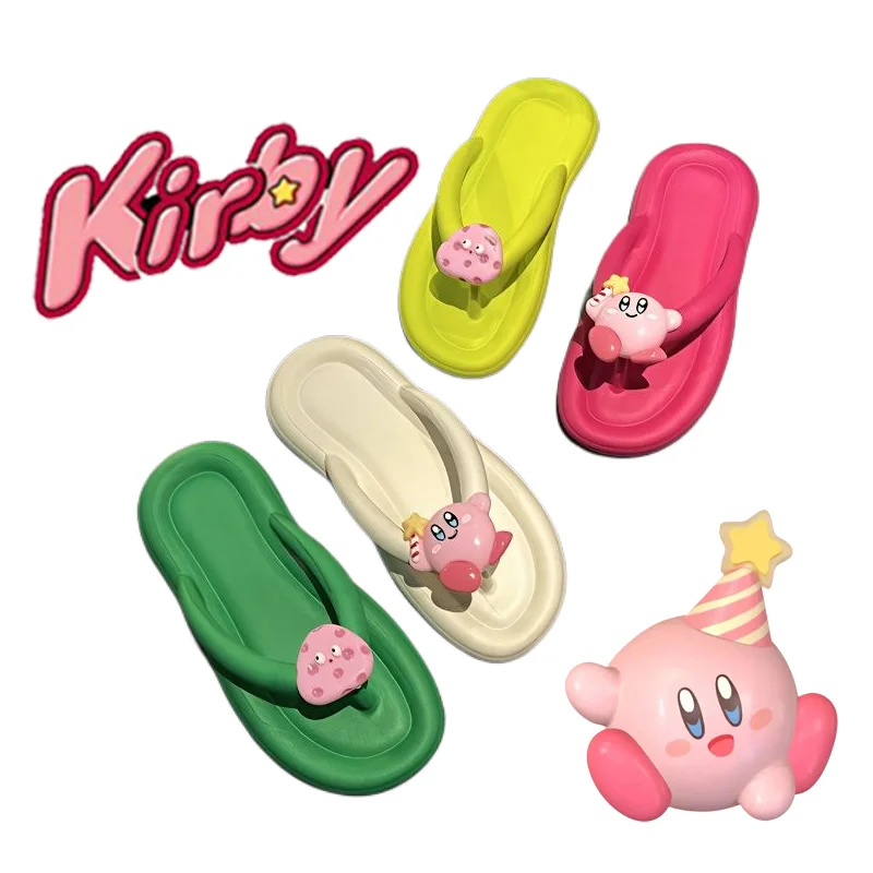 Летние шлепанцы Kirby, новинка, Симпатичные сандалии в стиле аниме с героями мультфильмов, милая внешняя одежда, шлепанцы, повседневные Нескользящие дышащие шлепанцы
Летние шлепанцы Kirby, новинка, Симпатичные сандалии в стиле аниме с героями мультфильмов, милая внешняя одежда, шлепанцы, повседневные Нескользящие дышащие шлепанцы