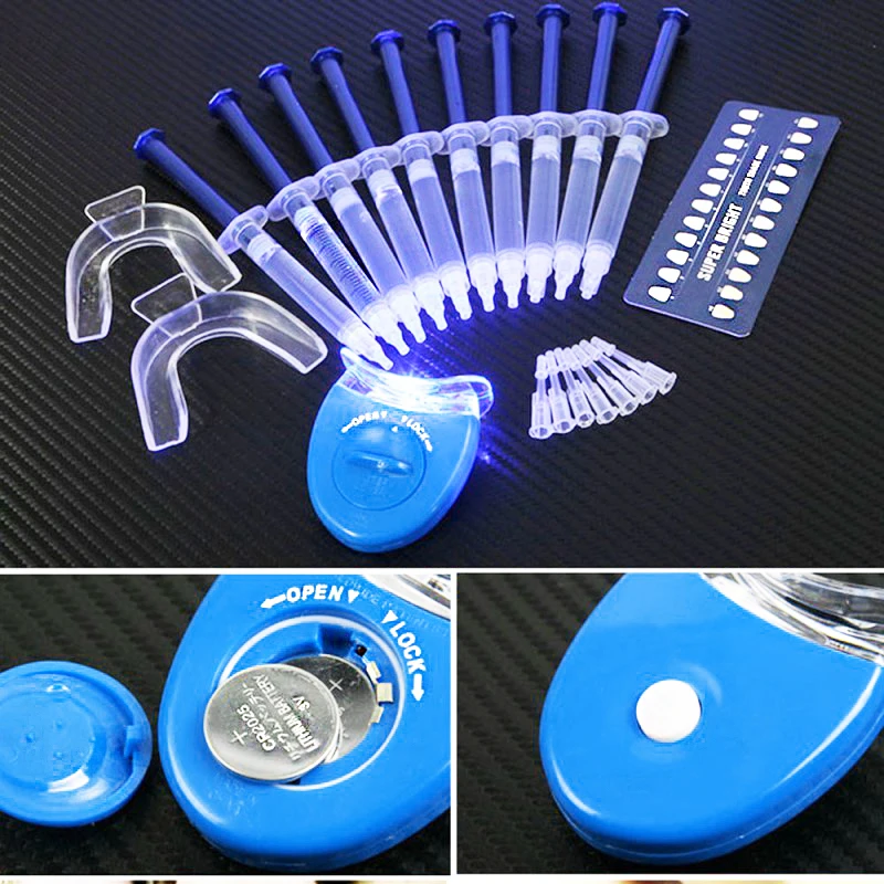 DROPSHIP home use Teeth Whitening kit 44% Peroxide Dental Bleaching Oral Gel Kit Tooth Whitener wholesale dental instrument
DROPSHIP home use Teeth Whitening kit 44% Peroxide Dental Bleaching Oral Gel Kit Tooth Whitener wholesale dental instrument