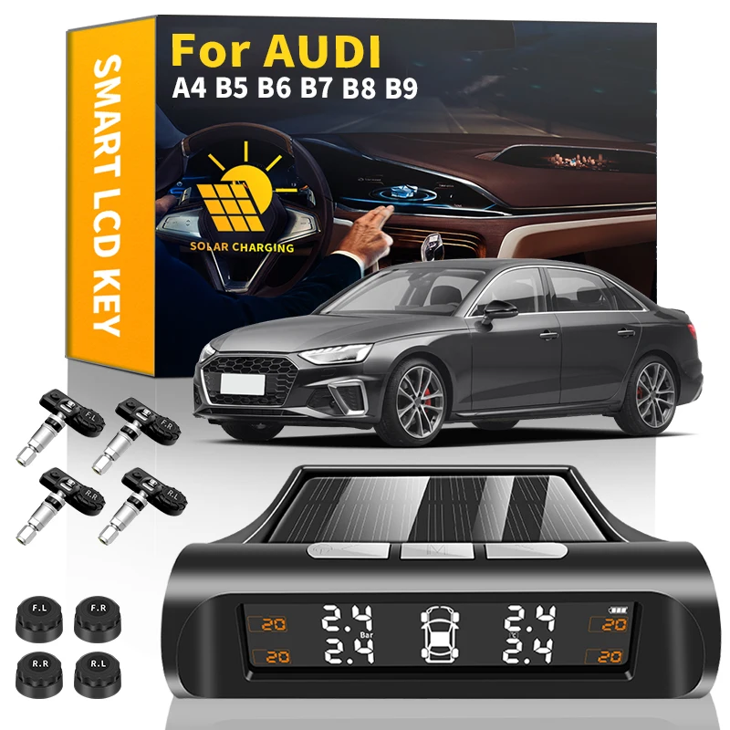Автомобильная Беспроводная система контроля давления в шинах TPMS с солнечным ЖК-дисплеем датчики давления в шинах для Audi A4 B5 B6 B7 B8 B9 автомоби...
Автомобильная Беспроводная система контроля давления в шинах TPMS с солнечным ЖК-дисплеем датчики давления в шинах для Audi A4 B5 B6 B7 B8 B9 автомоби...