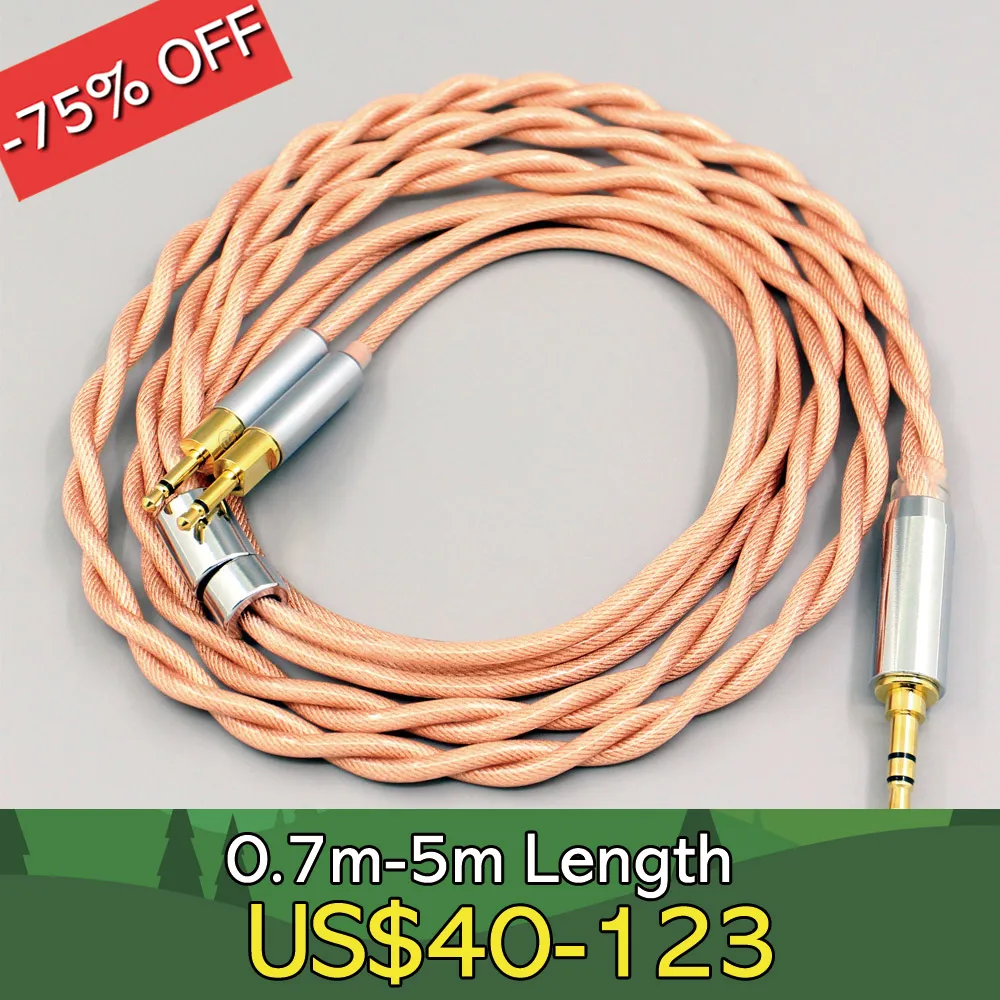 Type6 756 core Shielding 7n Litz OCC Earphone Cable For Sennheiser HD700 Headphone 2.5mm pin 2 core 2.8mm LN008004
Type6 756 core Shielding 7n Litz OCC Earphone Cable For Sennheiser HD700 Headphone 2.5mm pin 2 core 2.8mm LN008004