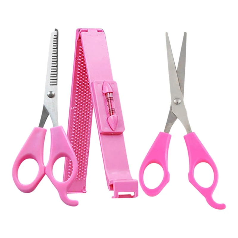 3PCS Professional Pink DIY Women Girl Bangs Artifact Tool Kit Barber Tools Pruning Scissors
3PCS Professional Pink DIY Women Girl Bangs Artifact Tool Kit Barber Tools Pruning Scissors