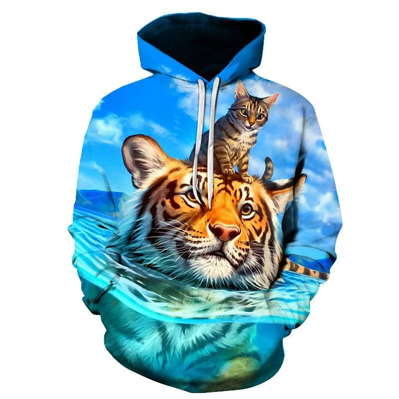 Cats Tigers 3D Printed Funny Animals Men's Hoodies Women Street Kids Fashion Sweatshirts Autumn Spring Men's Jackets Oversize
Cats Tigers 3D Printed Funny Animals Men's Hoodies Women Street Kids Fashion Sweatshirts Autumn Spring Men's Jackets Oversize