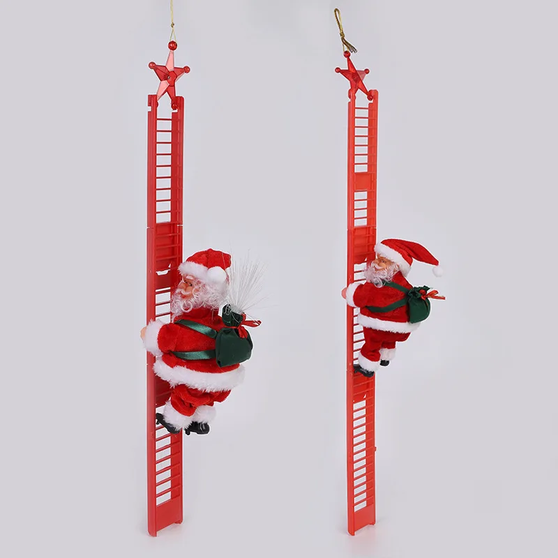 Santa Claus Climbing Ladder Single Electric Ladder Kid Toy Santa Decoration for Home Christmas Tree Hanging Decor with Music
Santa Claus Climbing Ladder Single Electric Ladder Kid Toy Santa Decoration for Home Christmas Tree Hanging Decor with Music
