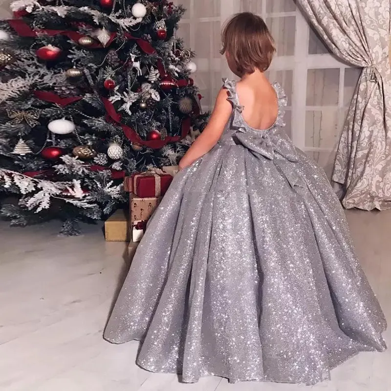 Flower Girl Dress Silver Shiny Sleeveless Fluffy Little Princess Birthday Party Pageant Gown Holy Communion Dresses Communion
Flower Girl Dress Silver Shiny Sleeveless Fluffy Little Princess Birthday Party Pageant Gown Holy Communion Dresses Communion