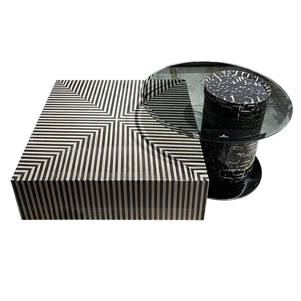 Rock Plate Tea Table Combination Square Coffee Table Small Apartment Household Toughening Glass Edge Desk
Rock Plate Tea Table Combination Square Coffee Table Small Apartment Household Toughening Glass Edge Desk