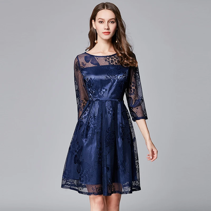 Summer New Arrival hot sale print three quarter sleeves Above knee A line party office elegant women dress 11658
Summer New Arrival hot sale print three quarter sleeves Above knee A line party office elegant women dress 11658