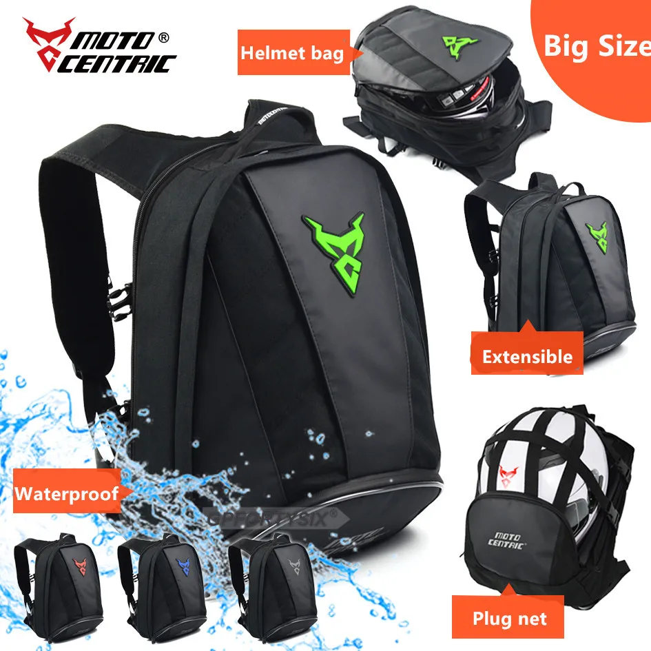 

MOTOCENTRIC Helmet Backpack Motorcycle Waterproof Luggage Bag Multifunction Cycling Bag Motocross Helmet Backpack Motorbike