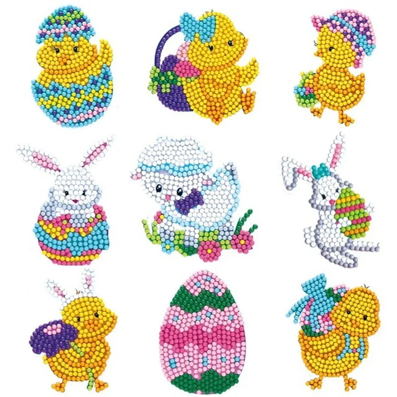 5D Diamond Painting Kids Random Sticker Kit DIY Art Craft Easter Theme Bunny Egg Diamond Art Mosaic Sticker Kit Birthday Gift
5D Diamond Painting Kids Random Sticker Kit DIY Art Craft Easter Theme Bunny Egg Diamond Art Mosaic Sticker Kit Birthday Gift