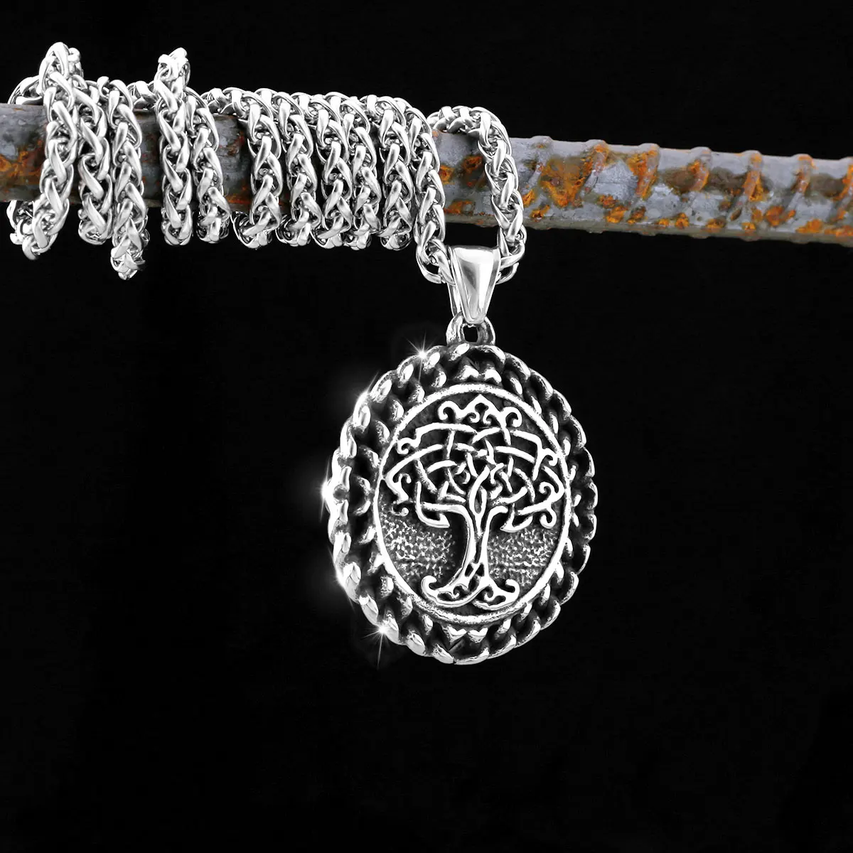 High-quality Tree of Life Viking Stainless Steel Necklace Nordic Men's Retro Amulet Pendant Scandinavian Jewelry Gift Wholesale
High-quality Tree of Life Viking Stainless Steel Necklace Nordic Men's Retro Amulet Pendant Scandinavian Jewelry Gift Wholesale