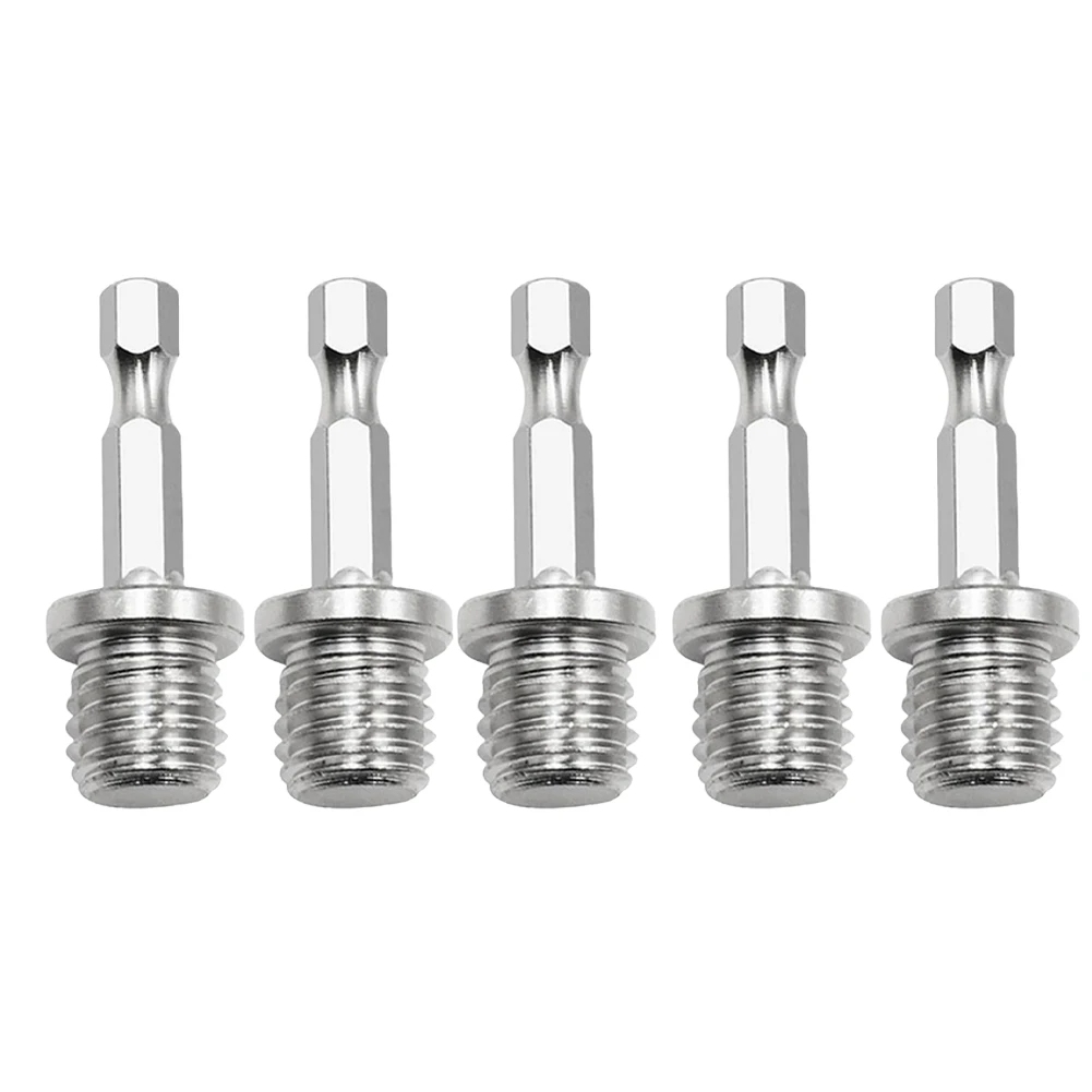 

M14 Screw Drill Adapters Hex Shank Perfect for all Electric Drills Pack of 5 Superior Durability and Resistance