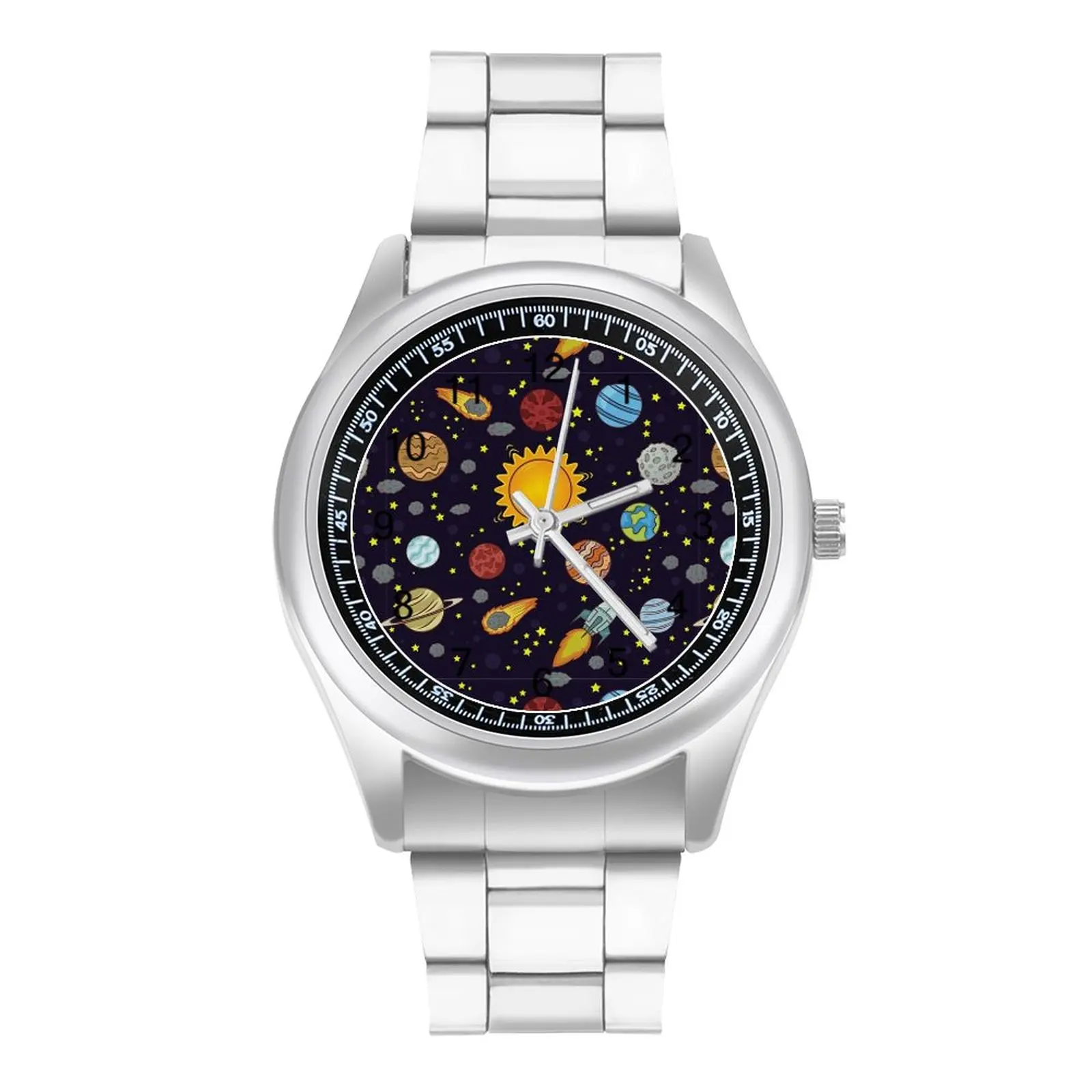 

Magic Solar System Quartz Watch Astronaut Space Steel Photo Wrist Watch Female Fishing Unusual Hit Sales Wristwatch