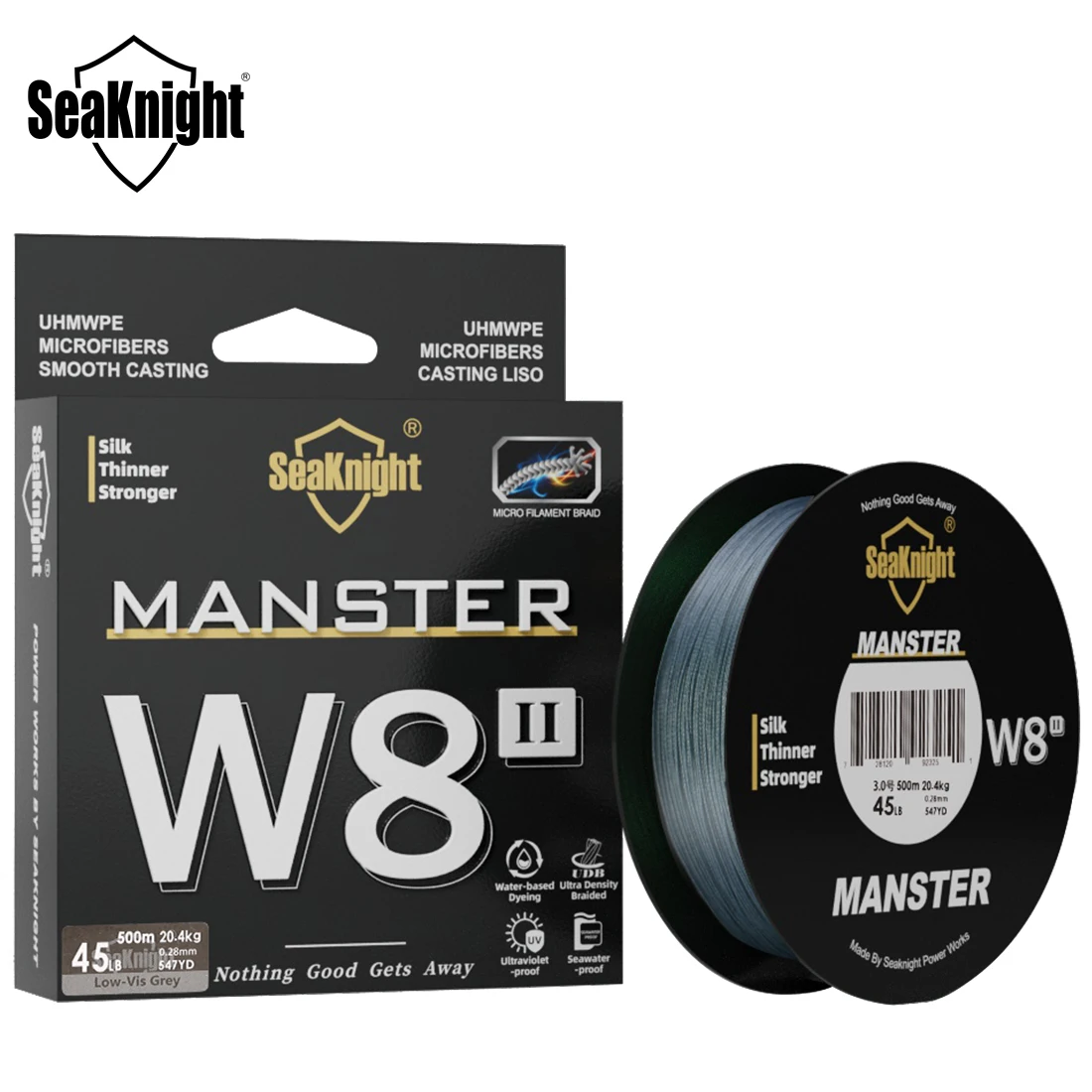 SeaKnight MONSTER/MANSTER W8II Free Shipping Casting Braid Fishing Line 15-100LB Smooth Multifilament PE Line 150-500M 8 Strands
SeaKnight MONSTER/MANSTER W8II Free Shipping Casting Braid Fishing Line 15-100LB Smooth Multifilament PE Line 150-500M 8 Strands