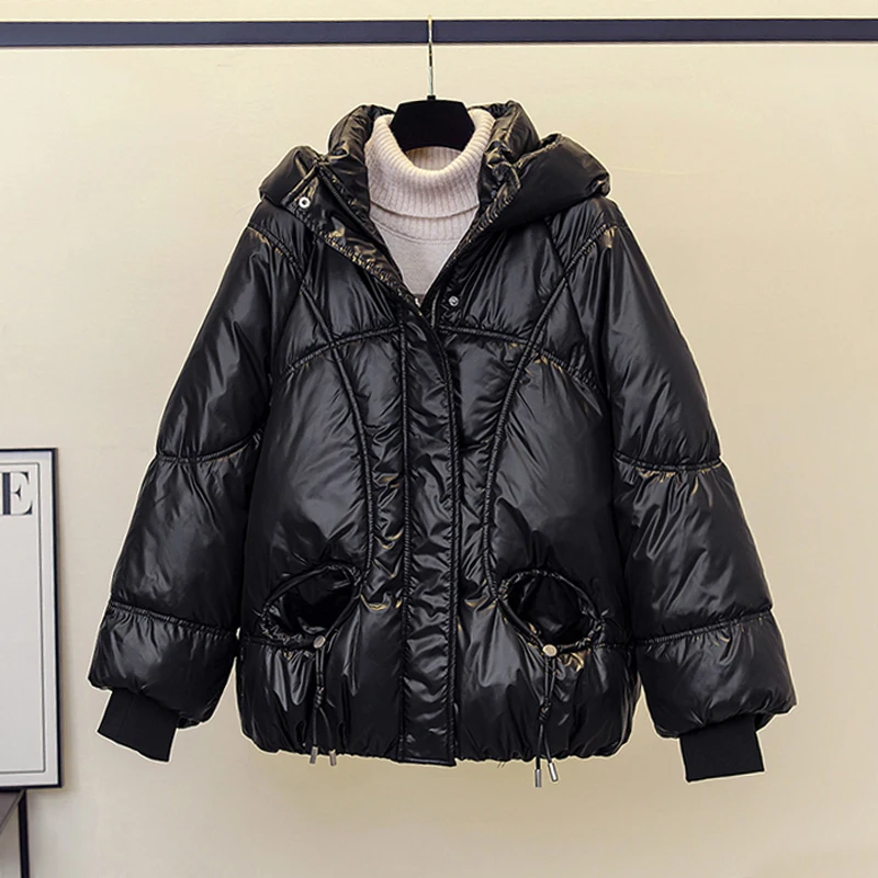 Winter Warm Hooded Cotton Padded Jacket Women Manteau Femme Hiver 2022 Loose Fashion Oversized Thick Parkas Female White Coats
Winter Warm Hooded Cotton Padded Jacket Women Manteau Femme Hiver 2022 Loose Fashion Oversized Thick Parkas Female White Coats