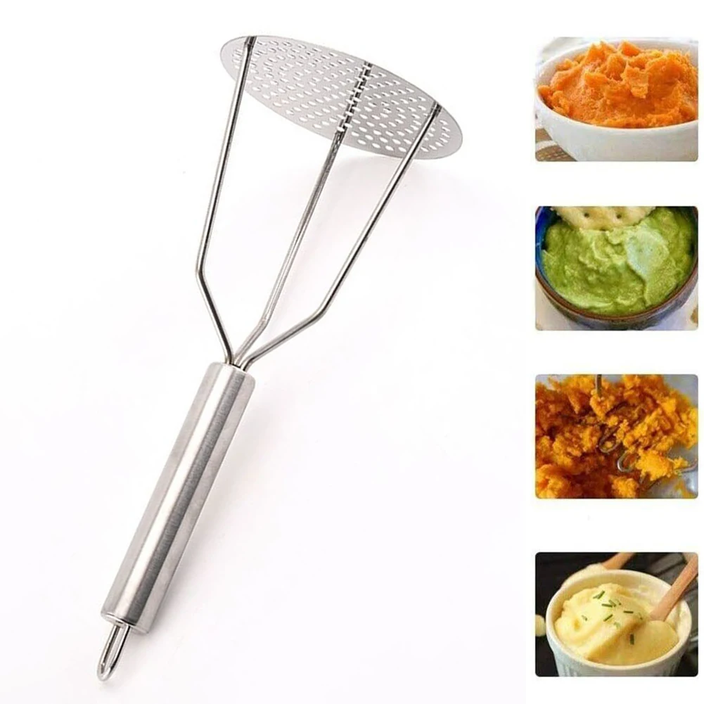 Stainless Steel Potato Masher Potato Crusher Wave Shape Cutter Kitchen Accessories Kitchen Gadget Cooking Tools
Stainless Steel Potato Masher Potato Crusher Wave Shape Cutter Kitchen Accessories Kitchen Gadget Cooking Tools