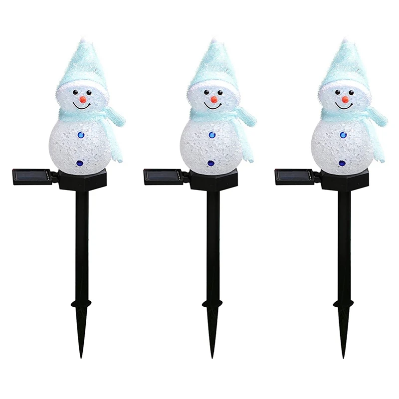 3X Snowman Solar Lights Christmas Solar Powered LED Snowman Light Decor Outdoor Garden Stake Lamps Xmas Blue
3X Snowman Solar Lights Christmas Solar Powered LED Snowman Light Decor Outdoor Garden Stake Lamps Xmas Blue