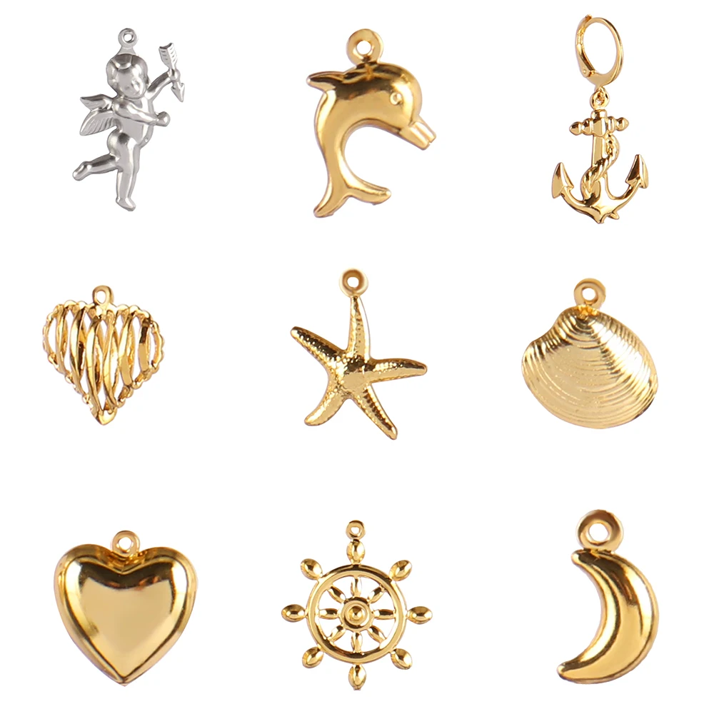 5pcs/lot Heart Stainless Steel Charms Anchors 3d Charms for Jewelry Making Earring Charms Bracelet Pendant DIY Jewelry Findings
5pcs/lot Heart Stainless Steel Charms Anchors 3d Charms for Jewelry Making Earring Charms Bracelet Pendant DIY Jewelry Findings