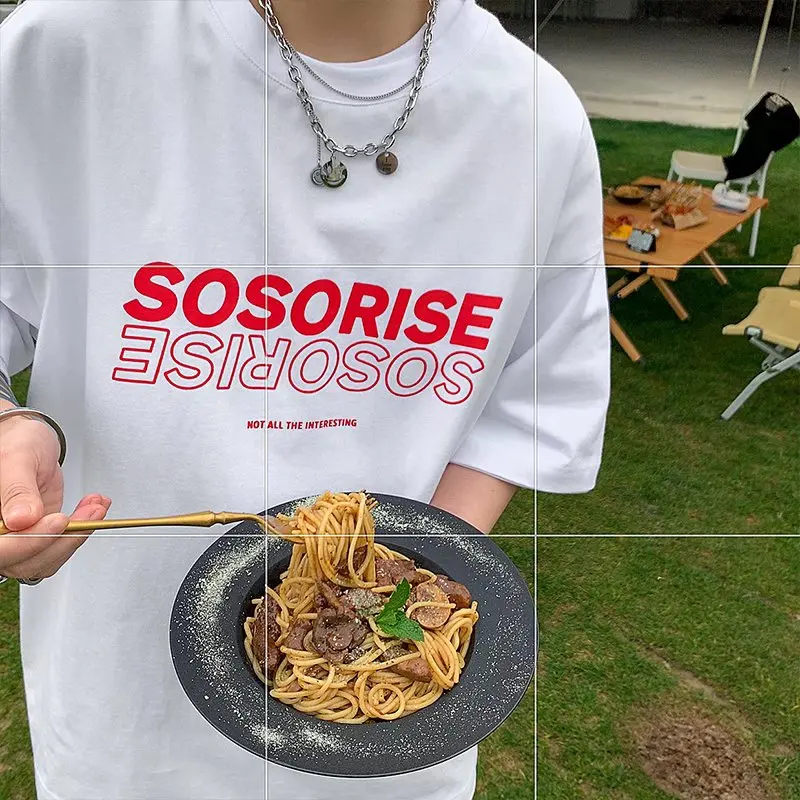 American fashion brand loose letter printing short-sleeved t-shirt men's new round neck hip-hop couple half-sleeve top
American fashion brand loose letter printing short-sleeved t-shirt men's new round neck hip-hop couple half-sleeve top