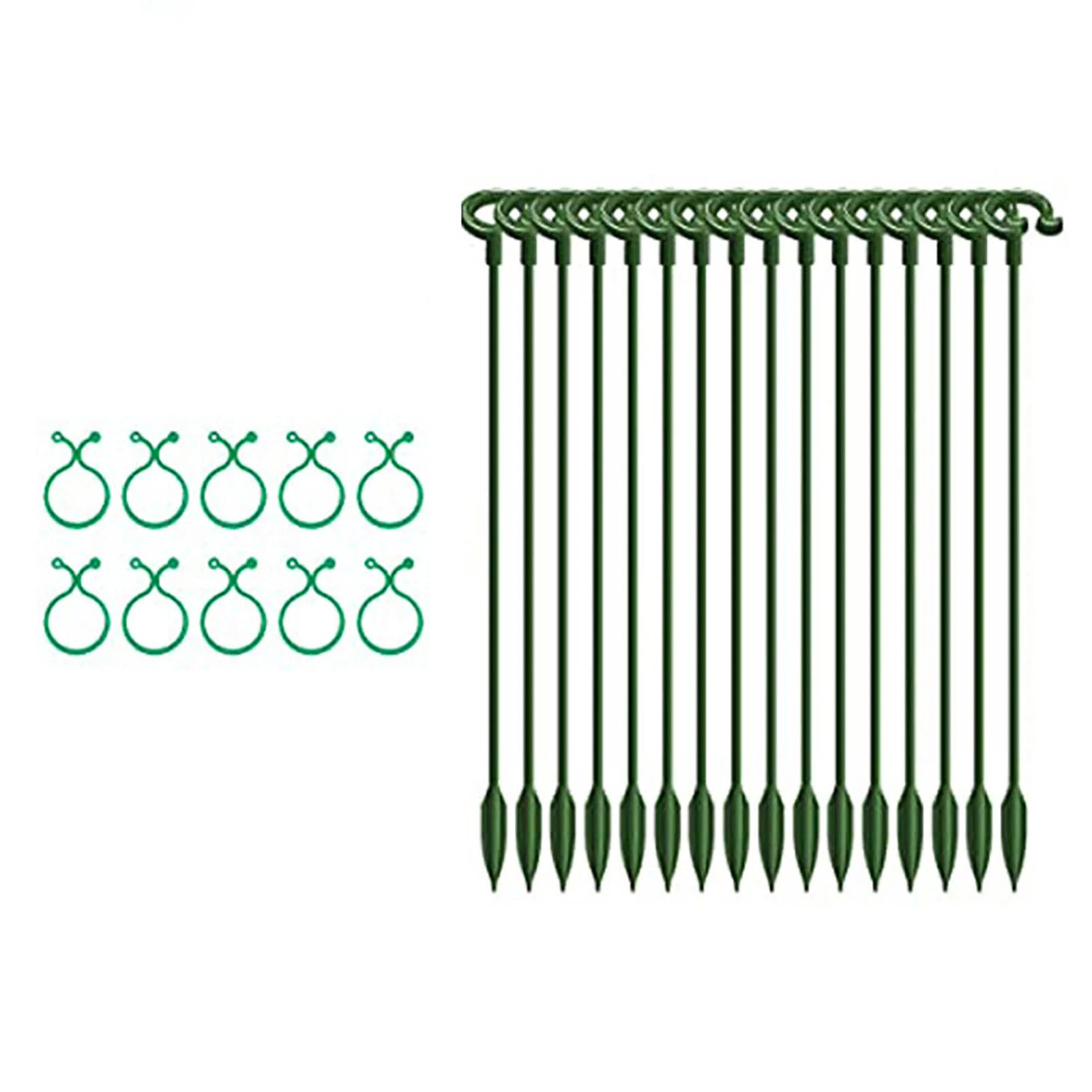 Single Stem Plant Support Stakes Potted Flower Climbing Frame With Clips Easy-Install Fixing Sturdy Support For Lily Peony Rose
Single Stem Plant Support Stakes Potted Flower Climbing Frame With Clips Easy-Install Fixing Sturdy Support For Lily Peony Rose