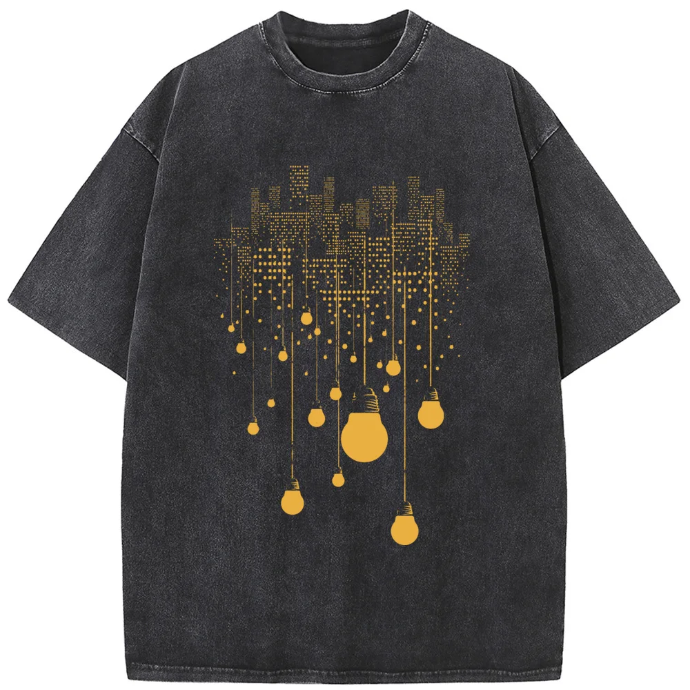 Hanging City Washed T-Shirt Summer Loose Bleached Tshirt Cotton 230g O-Neck Short Sleeve Bleach Tops Tee
Hanging City Washed T-Shirt Summer Loose Bleached Tshirt Cotton 230g O-Neck Short Sleeve Bleach Tops Tee