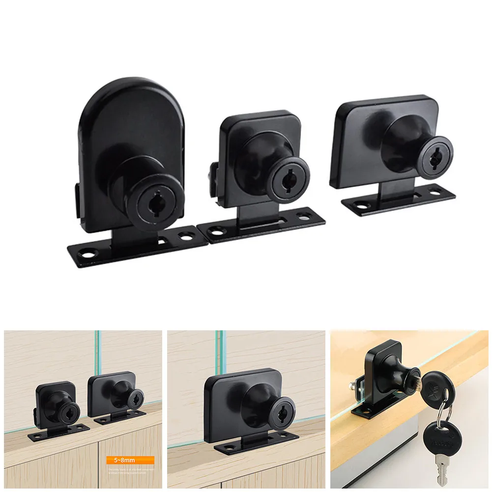Glass Cabinet Black Single/double Door Lockwith 2pcs Keys Free Opening Holes For 5-8mm Glass Home Improvement Hardware
Glass Cabinet Black Single/double Door Lockwith 2pcs Keys Free Opening Holes For 5-8mm Glass Home Improvement Hardware