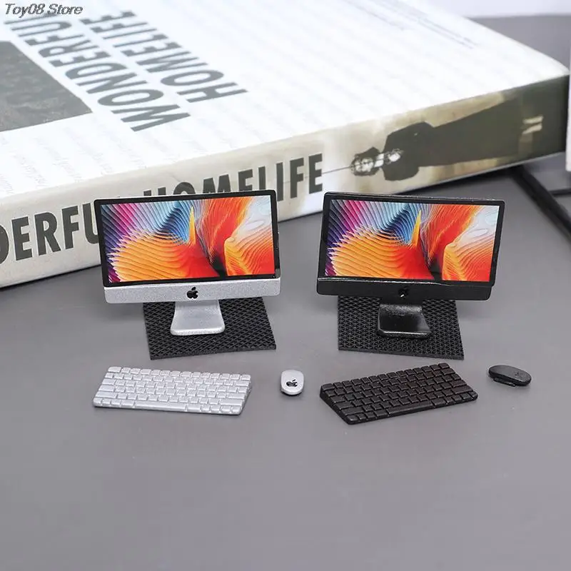 1Set 1/12 Scale Mini Computer + Mouse + Keyboard Book Stationery Model for Miniature Dollhouse Study Room Furniture Accessories
1Set 1/12 Scale Mini Computer + Mouse + Keyboard Book Stationery Model for Miniature Dollhouse Study Room Furniture Accessories