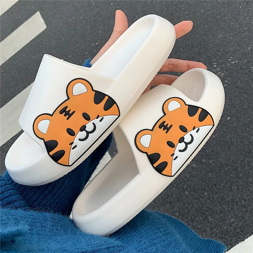 Women Men Summer Slippers Slide Sandals Cute Tiger Beach Lightweight Eva Candy Color Flip Flops Thick Soled Couple Bathe Shoes
Women Men Summer Slippers Slide Sandals Cute Tiger Beach Lightweight Eva Candy Color Flip Flops Thick Soled Couple Bathe Shoes